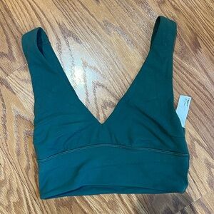 Lululemon sports bra olive green size 2